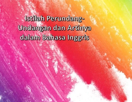 Istilah Perundang-Undangan